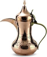 Juego de tetera y cafetera árabe chapada en oro de diseño de lujo de 3 herramientas de café de alta calidad tetera artesanal tradicional a granel