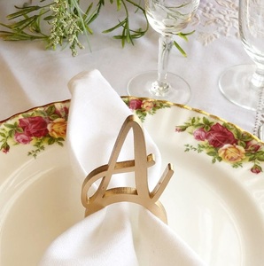 Elegant handcrafted antique style metal napkin rings for vintage inspired table <b>settings</b> <b>and</b> fine dining arrangements - Product Image 3