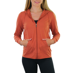 Sudaderas con Capucha y Cremallera Transpirables de Color Sólido para Mujer, Diseño Personalizado, Uso en Exteriores, Sudaderas con Capucha Extra Grandes para Mujer con Cremallera en MOQ Bajo - Product Image 1