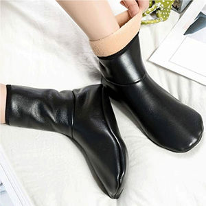 Prix de gros Chaussettes en cuir pour hommes Antibactériennes Absorbant la transpiration Respirantes Antidérapantes Séchage rapide Haute qualité Couleurs personnalisées - Product Image 5