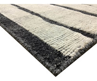 Best Selling Luxury Modern Area Rug Hand Knotted Wool Carpet Two-Tone Attractive Design for Home Decoration I Custom Size