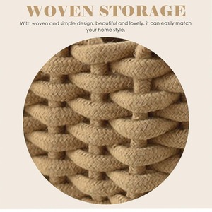 Petit panier en macramé pour les essentiels de table, utilisation quotidienne, rangement décoratif pour la maison, le bureau et la cuisine, vente en gros en provenance d'Inde - Product Image 4