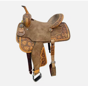 เบาะรองนั่งแบบชาวตะวันตกสำหรับแข่งม้าที่นั่งแบบมืออาชีพทำจากใยอาหาร - Product Image 2