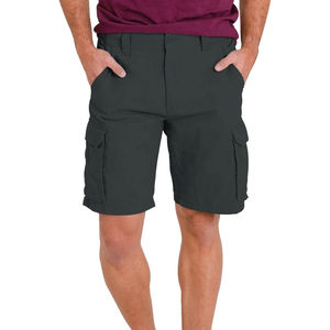 Short cargo gris foncé d'été en coton de qualité supérieure Short cargo décontracté à coupe régulière pour vêtements professionnels pour hommes - Product Image 3