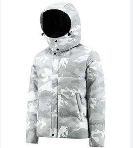 Blouson matelassé homme coupe ajustée 2025 de haute qualité, style streetwear, col montant, en toile, à capuche, coupe-vent, style urbain - Product Image 1