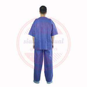 Uniforme d'hôpital de combinaison de gommage médical non tissé \ uniforme d'infirmière chirurgical non tissé de qualité supérieure avec des poches - Product Image 5