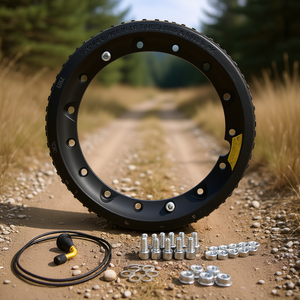 Neumáticos y Accesorios para Motocicleta TuV 2.10 X 10, Llanta Desmontable Sin Cámara, Pintados en Negro - Product Image 3