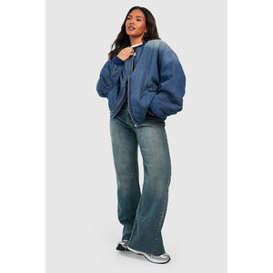 Nouvelle veste en jean de style personnalisé 2024 veste à manches longues pour femmes veste de bombardier en jean pour femmes de printemps conception entretenue OEM pour femmes - Product Image 2