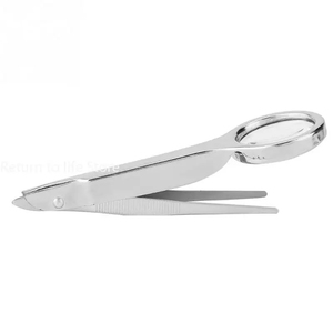 Pinzas de precisión de acero inoxidable punta fina de 10mm para reparación de joyas electrónicas Uso de pestañas de cabello encarnado - Product Image 4