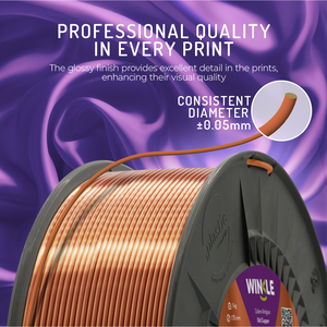 Filamento PLA de Seda WINKLE de 1.75 mm y 1 kg para Impresora 3D, Material Biodegradable de Alta Precisión y Fácil Impresión, Venta al por Mayor FDM - Product Image 3