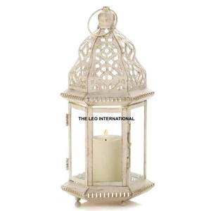<b>Hanging</b> Moroccan Style Metal <b>Lantern</b> Perfect For Ethnic Decor Weddings <b>Outdoor</b> Garden Lighting And Restaurant Ambiance Design - Product Image 6
