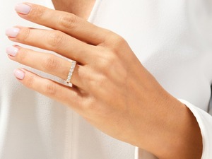 Anillo de plata estilo bohemio hecho a mano, joyería de plata de ley 925, Topacio blanco, piedras preciosas, anillo de tendencia, joyería para mujer, regalo para ella - Product Image 4