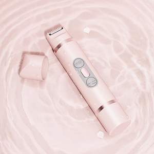 Depiladora y Afeitadora Eléctrica 2 en 1 para Mujer, Recortadora de Bikini Húmeda/Seca para Piernas y Rostro, Resistente al Agua IPX7 para Uso Corporal en Zonas Íntimas - Product Image 1