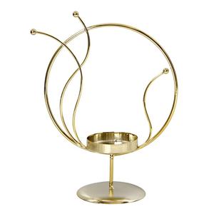 เชิงเทียนโลหะสีดำสำหรับตกแต่งโต๊ะแบบวงกลมกันลมที่วางเทียนอื่นๆในบ้าน - Product Image 6