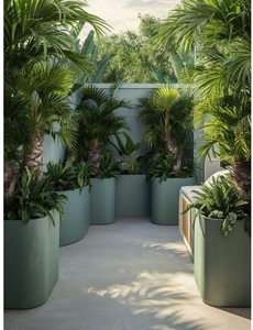 Pot de jardinière extérieur de grande taille de Style rustique de haute qualité Pot de fleur classique pour une utilisation au sol pour le jardin de pépinière ou la décoration intérieure - Product Image 5