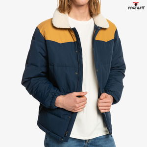 Chaqueta impermeable transpirable de lona de manga larga con cuello levantado de calidad de calle alta de nuevo estilo de diseño personalizado precio al por mayor - Product Image 3