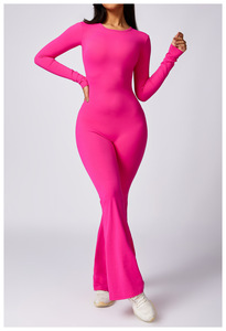 ชุดจั๊มสูทเซ็กซี่เปิดหลังสำหรับผู้หญิงชุดฝึกเล่นโยคะชุดหมีบอดี้สูทออกกำลังกายแบบยืดได้ - Product Image 4