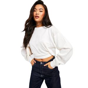 Sudadera con Capucha Blanca para Mujer - Sudadera Holgada de Manga Larga - Jersey Informal de Invierno con Logotipo Frontal - Product Image 1