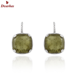 Nuevo estilo 925 plata esterlina Kenia cuarzo doblete pendiente para damas y niñas joyería de regalo de boda - Product Image 2