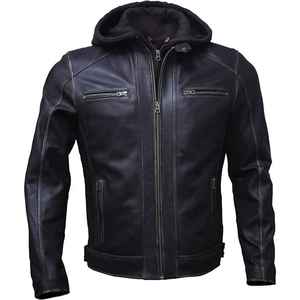 แจ็กเก็ตหนังสำหรับผู้ชายทรงเข้ารูปเข้ารูปพอดีกันลมสวมใส่สบายทันสมัยทันสมัยใหม่ล่าสุดออกแบบได้ตามต้องการสำหรับฤดูหนาว - Product Image 1