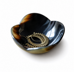Luxury Handcrafted Buffalo Horn Decorative Bowl Natural Horn Serving Bowl for Modern Home Decor Fruit <b>Display</b> <b>Table</b> Centerpiece - Product Image 1
