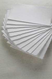 กระดาษแฮนด์เมด 4x6 300แกรมสีขาวสําหรับการเขียนตัวอักษรฟอยล์ Letterpress - Product Image 2