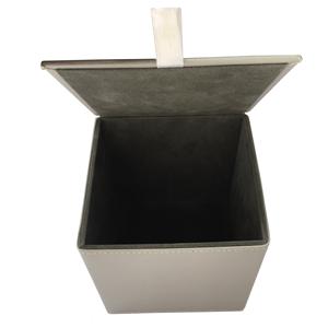 Boîte à mouchoirs en cuir PU avec logo personnalisé vente en gros - Product Image 1