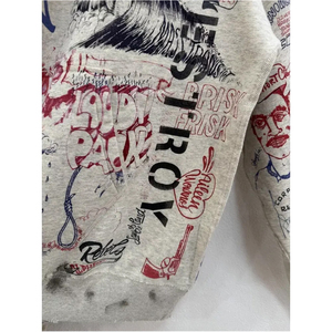 Sweat à capuche zippé personnalisé Hip Hop pour hommes Sweat-shirt gonflé surdimensionné lavé à l'acide avec impression en relief et logo de broderie - Product Image 6