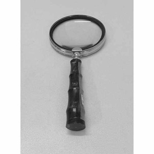 Lupa de Latón Antigua con Aumento de 2x y Mango de Resina Repujada para Lectura, Decoración de Escritorio, Regalo de Navidad - Product Image 1