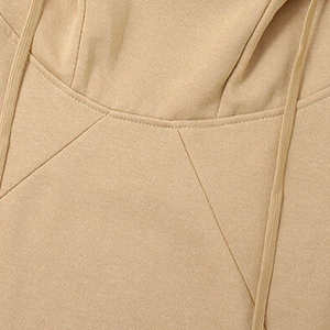 Sudadera Corta Moderna para Hombre |   Cintura con Cordón y Mangas Largas |   Sudaderas con Capucha Personalizadas de Moda Urbana 2025 - Product Image 4