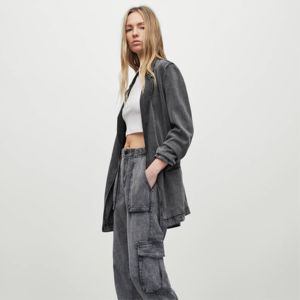 Pantalon cargo pour femmes personnalisé en usine pantalon utilitaire décontracté de danse droite pour dames - Product Image 4