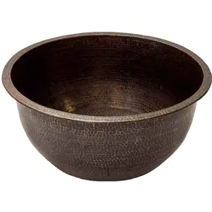 Round Hammered Copper Foot Spa Pedicure Bowl Golden Embossed Design Handmade Beauty And Personal Care Cheap Price Best Quality