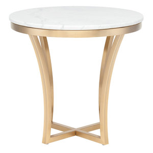 Stainless steel <b>side</b> <b>table</b> <b>gold</b> luxury design hot selling for bedroom living room office restaurant kitchen home bulk quantity - Product Image 3