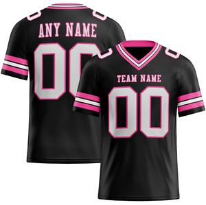 Camiseta de Fútbol Americano Personalizada para Hombre, 100% Poliéster, Impresión Digital, Transpirable, de Secado Rápido, Mangas Cortas, Personaliza el Nombre del Equipo - Product Image 6