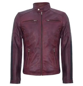 Oem Men's <b>Leather</b> <b>Jacket</b> Wholesale Genuine <b>Leather</b> Outerwear <b>Jacket</b> for man <b>Long</b> Sleeve High Quality Zipper Men <b>Leather</b> <b>Jacket</b> - Product Image 1