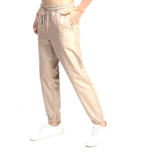 Pantalon de jogging 100% coton personnalisé OEM pour hommes de haute qualité pantalon de gymnastique à taille élastique pantalon de sport de course à pied solide - Product Image 3