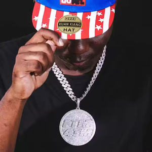 Collar de Hip Hop para Hombre con Letra Personalizada, Plata de Ley 925, Diamantes Moissanite VVS, Número, Nombre, Inicial, Logotipo - Product Image 3