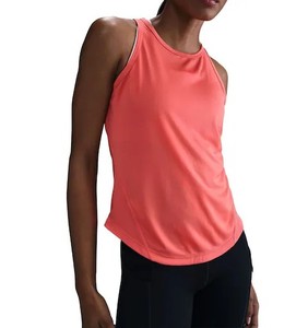 Nueva llegada mujeres sólido camisetas sin mangas Sexy Rib tejido mujeres Regular Fit Fitness desgaste gimnasio y deportes desgaste transpirable personalizado - Product Image 6