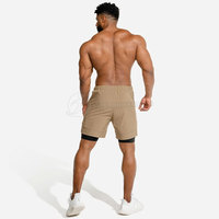 Pantalones Cortos Deportivos Casuales de Algodón para Hombre, Transpirables, de Secado Rápido, Cintura Alta, con Cordón, Logotipo Personalizado, Servicio OEM, CrossFit, Fitness