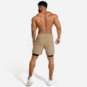 Pantalones Cortos Deportivos Casuales de Algodón para Hombre, Transpirables, de Secado Rápido, Cintura Alta, con Cordón, Logotipo Personalizado, Servicio OEM, CrossFit, Fitness - Product Image 3
