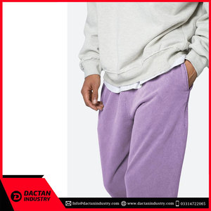 High Quality Men's Streetwear Flare Sweatpants Jogger Lightweight Cotton <b>Elastic</b> <b>Waistband</b> Stacked Design - Product Image 6