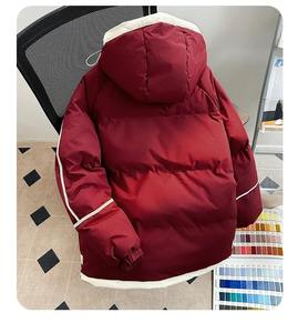 Abrigos gruesos con capucha para hombre, chaqueta acolchada holgada de moda coreana, chaquetas acolchadas cálidas de invierno para hombre, Parkas de calle para hombre - Product Image 3