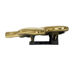 Heurtoir de porte en or antique en laiton de haute qualité avec une finition brillante Parfait pour les entrées de la maison et les accents de porte décoratifs - Product Image 4