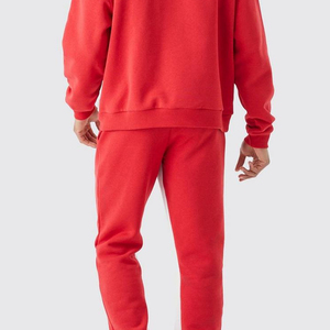 Nuevo Conjunto Deportivo de Entrenamiento y Jogging, 100% Algodón, Corte Regular, Tallas Grandes, Estampado, Pantalones Deportivos con Bordado Apilado y Sudadera con Capucha - Product Image 3