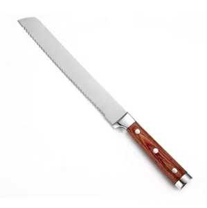 Wooden Handle Stainless Steel Chef <b>Knife</b> for Breakfast Preparation <b>Bread</b>/Cheese Cutting | Customizable Eco-Friendly Kitchen Tool - Product Image 3