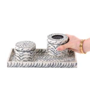 Vietnamese MOP Incense Burner Set <b>Islamic</b> Burner <b>Gift</b> for Ramadan Elegant Handmade MOP Floral Burner for Home Decor and Gifting - Product Image 3