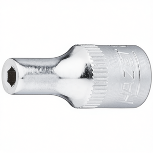 Hazet 1/4'' 6-Point Square <b>Socket</b> with Traction Profile and Knurling Durable Pliers for Professional Use - Product Image 3