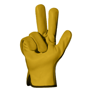 Guantes de seguridad de cuero de grano de cuero de vaca Guantes de trabajo industriales Parte posterior de cuero dividido de vaca para conductores Guantes de protección industrial - Product Image 6