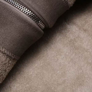 Logo personnalisé 450GSM Sweat à capuche uni unisexe en coton avec fermeture éclair pour hommes Sweats à capuche surdimensionnés vierges pour hommes - Product Image 4