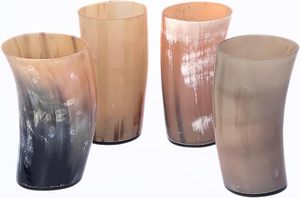 Vaso de chupito de cuerno de búfalo y buey con acabado natural, exportador al por mayor, diseño pulido personalizado, vaso para beber cerveza, ágata de HF CRAFTS - Product Image 2